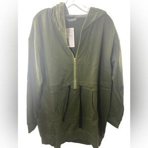 NWT Meaneor Green half jack half hoodie